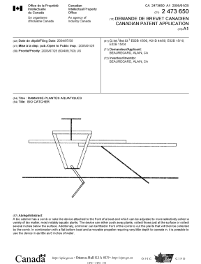 Document de brevet canadien 2473650. Page couverture 20041206. Image 1 de 1