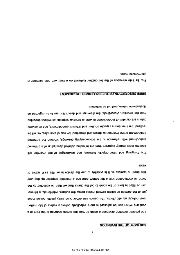 Document de brevet canadien 2473650. Description 20051205. Image 2 de 5