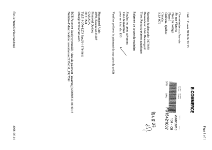 Document de brevet canadien 2473650. Taxes 20071213. Image 1 de 1