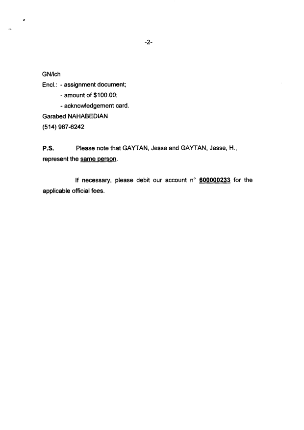 Canadian Patent Document 2474401. Correspondence 20041110. Image 2 of 2