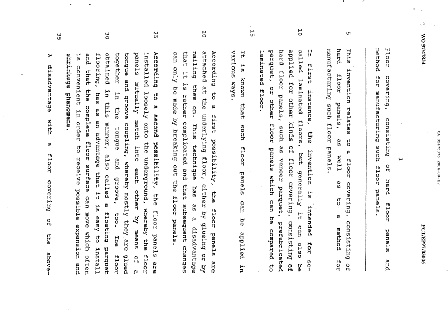 Canadian Patent Document 2475076. Description 20060123. Image 1 of 32