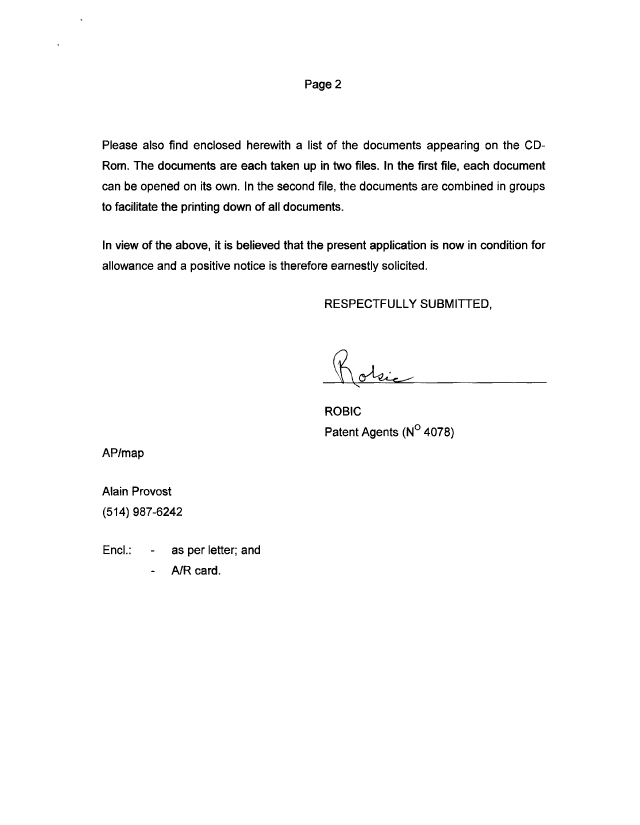 Canadian Patent Document 2475076. Prosecution Correspondence 20060215. Image 2 of 2