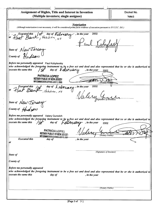 Document de brevet canadien 2475959. Cession 20050811. Image 6 de 6