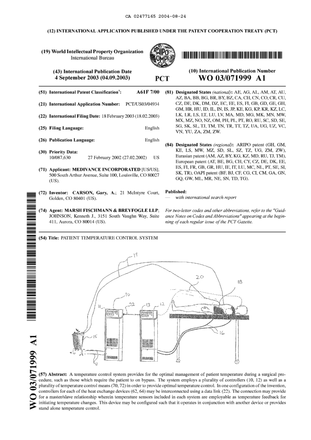 Document de brevet canadien 2477165. Abrégé 20040824. Image 1 de 1