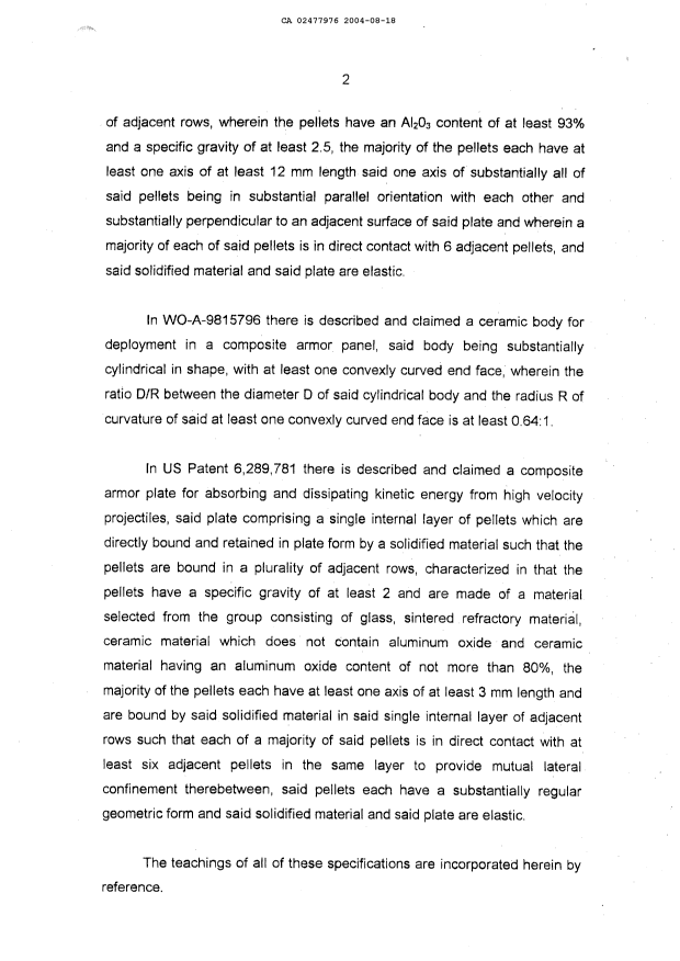 Canadian Patent Document 2477976. Description 20040818. Image 2 of 17