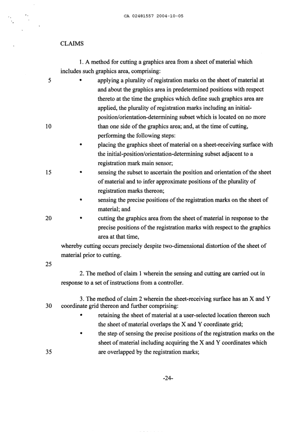 Canadian Patent Document 2481557. Prosecution-Amendment 20041005. Image 2 of 8