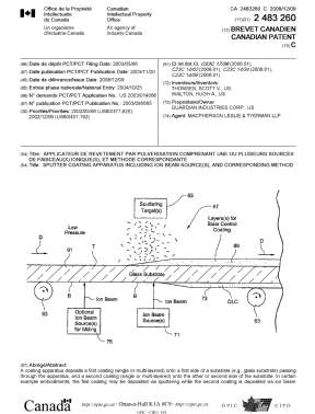 Document de brevet canadien 2483260. Page couverture 20081121. Image 1 de 2