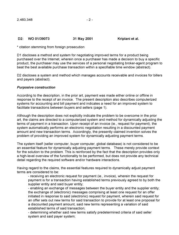 Document de brevet canadien 2483348. Poursuite-Amendment 20130925. Image 2 de 4