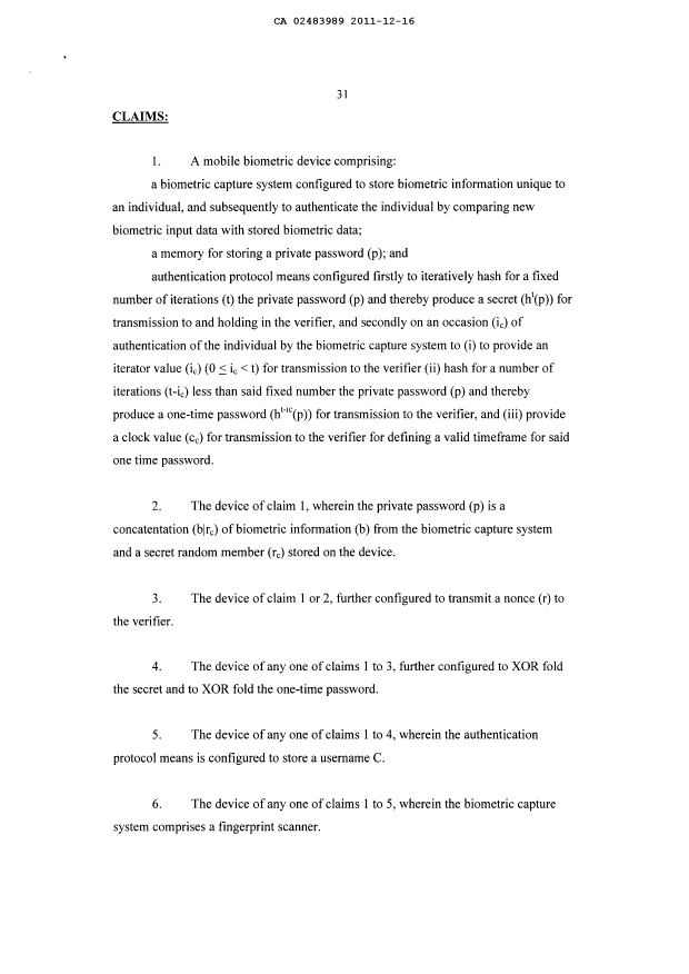 Canadian Patent Document 2483989. Prosecution-Amendment 20111216. Image 3 of 3