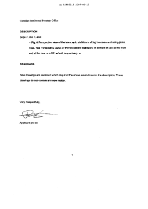 Document de brevet canadien 2485213. Poursuite-Amendment 20061215. Image 2 de 19