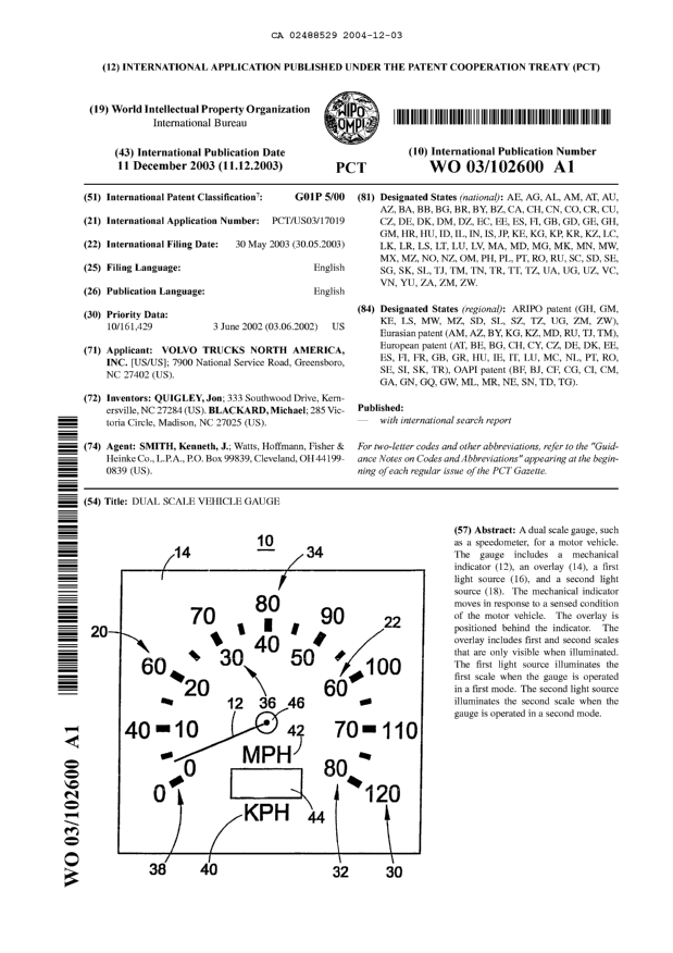 Document de brevet canadien 2488529. Abrégé 20041203. Image 1 de 1