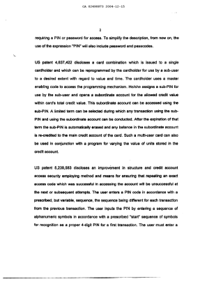 Document de brevet canadien 2490873. Description 20031215. Image 2 de 13