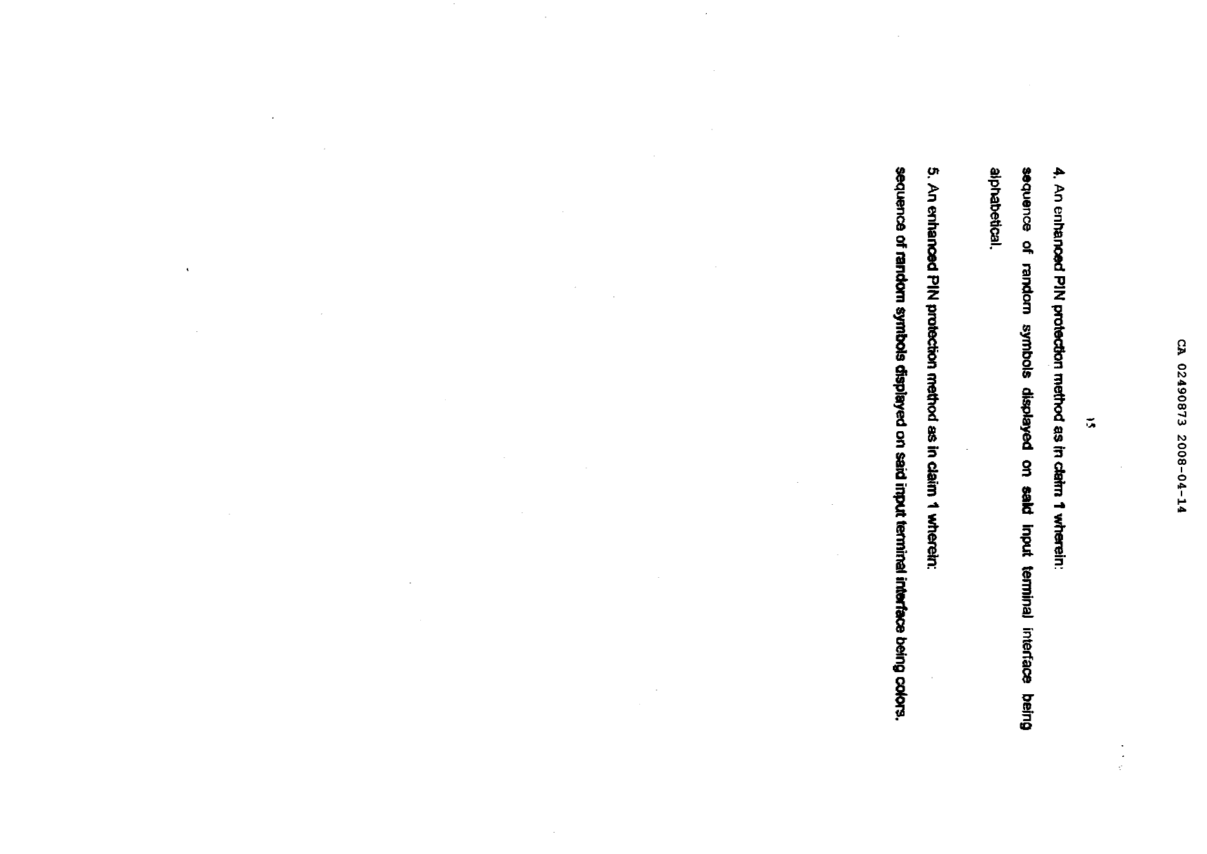 Document de brevet canadien 2490873. Revendications 20071214. Image 2 de 2