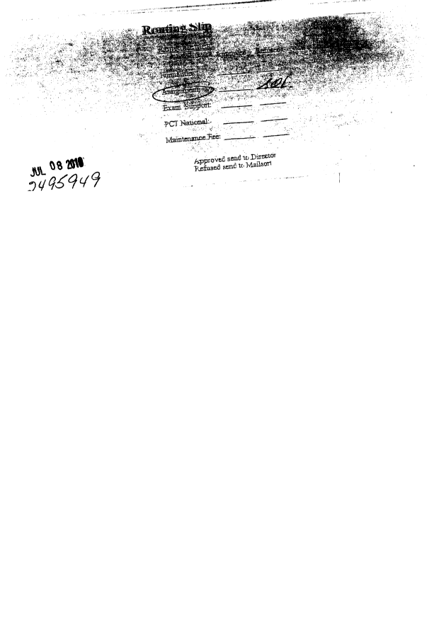 Canadian Patent Document 2495949. Correspondence 20100607. Image 1 of 3