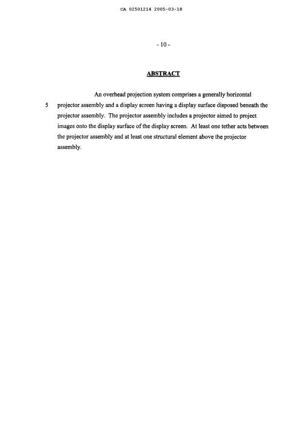 Document de brevet canadien 2501214. Abrégé 20050318. Image 1 de 1