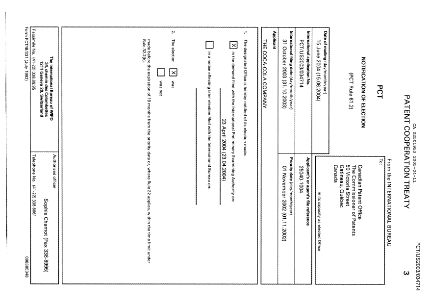 Document de brevet canadien 2501953. PCT 20050411. Image 1 de 12