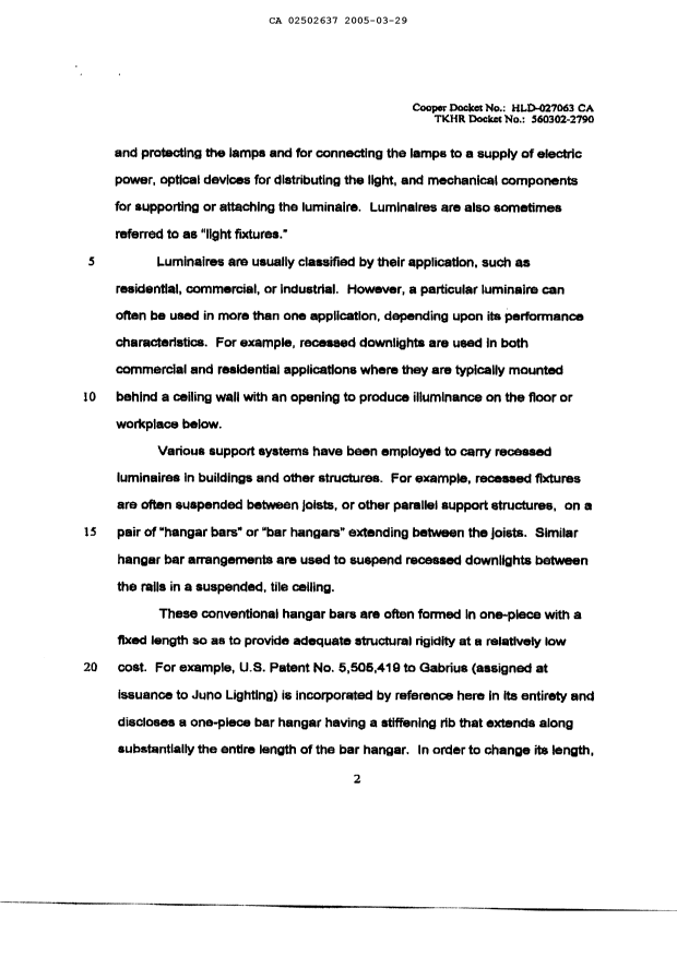 Canadian Patent Document 2502637. Description 20050329. Image 2 of 25
