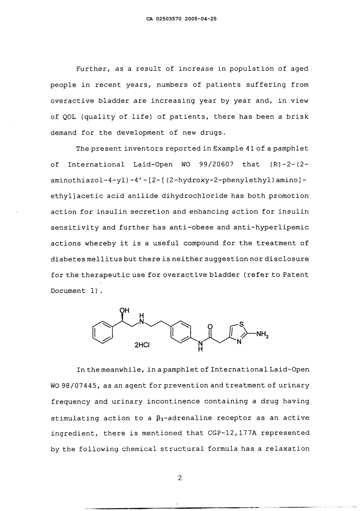 Canadian Patent Document 2503570. Description 20041225. Image 2 of 27