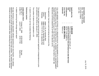 Canadian Patent Document 2505638. Prosecution-Amendment 20100716. Image 1 of 3