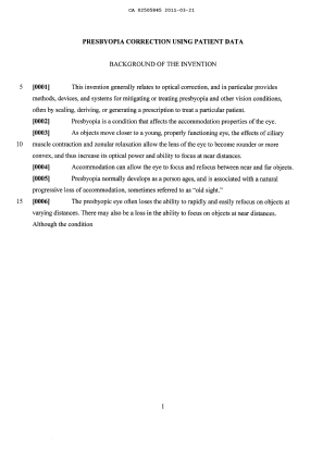 Canadian Patent Document 2505845. Description 20120518. Image 1 of 59