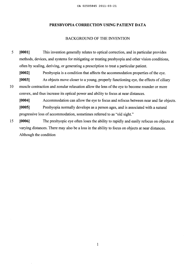 Document de brevet canadien 2505845. Description 20120518. Image 1 de 59