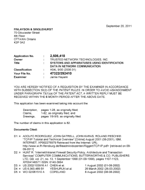 Canadian Patent Document 2506418. Prosecution-Amendment 20110920. Image 1 of 4