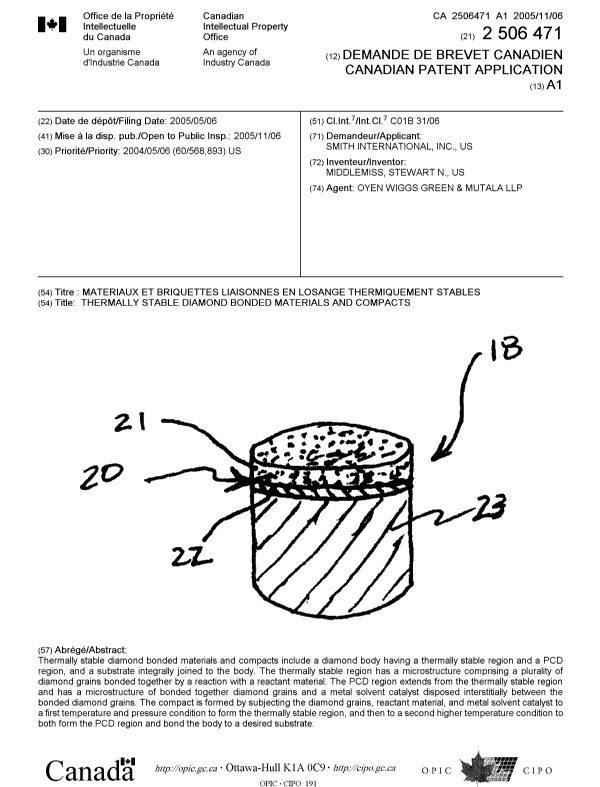 Document de brevet canadien 2506471. Page couverture 20051028. Image 1 de 1