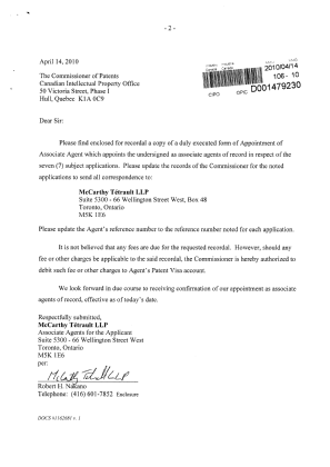 Document de brevet canadien 2508239. Correspondance 20091214. Image 2 de 4
