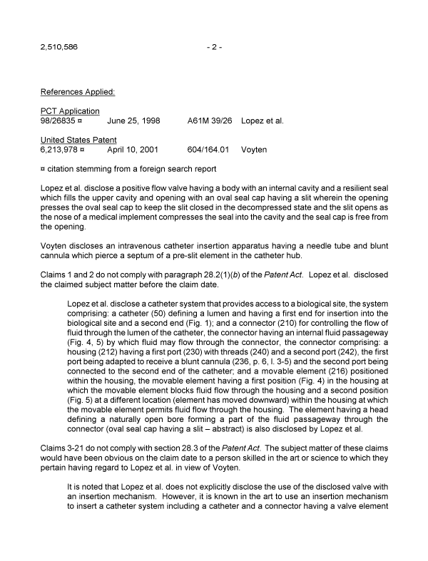 Canadian Patent Document 2510586. Prosecution-Amendment 20091223. Image 2 of 3