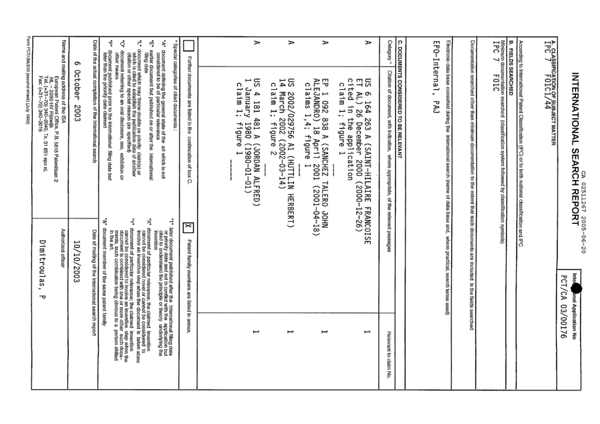 Document de brevet canadien 2511267. PCT 20041220. Image 1 de 2