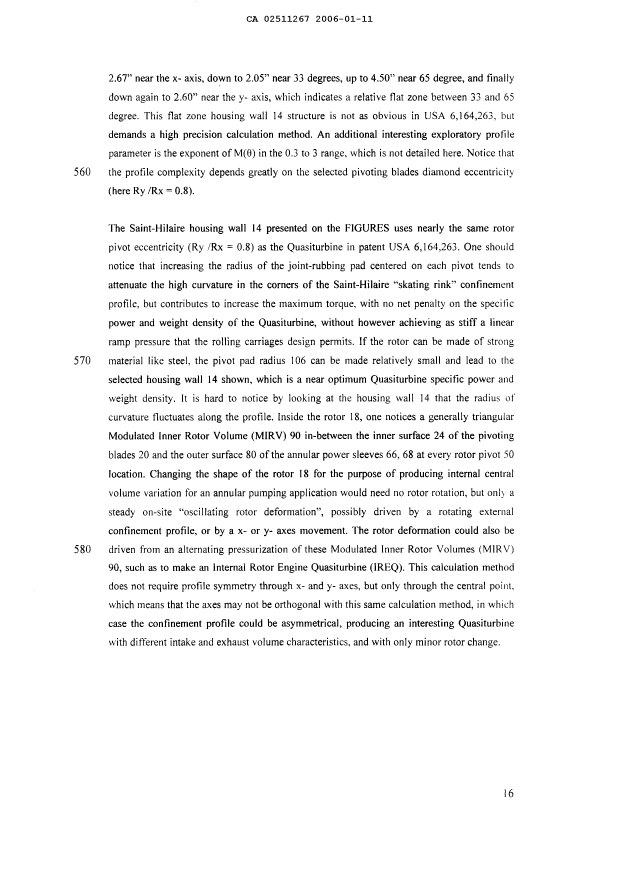 Document de brevet canadien 2511267. Description 20051211. Image 16 de 17