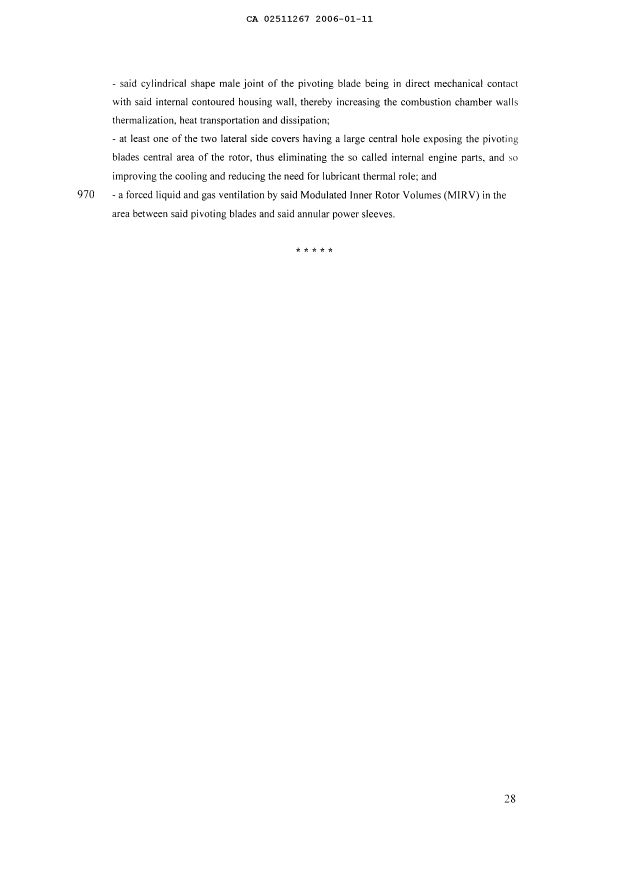 Document de brevet canadien 2511267. Revendications 20060111. Image 11 de 11