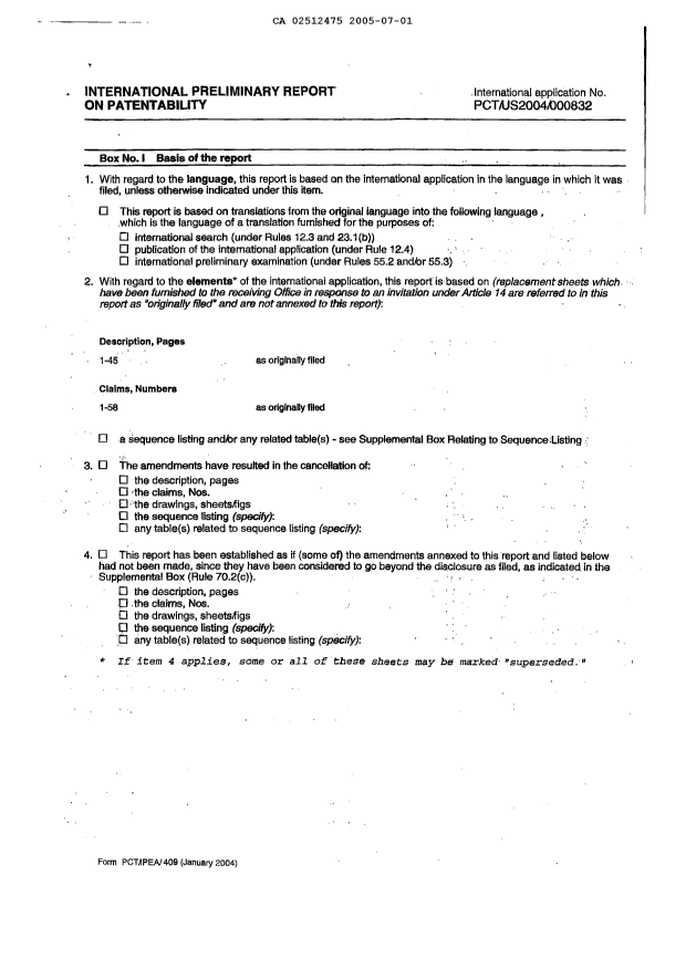 Document de brevet canadien 2512475. PCT 20041201. Image 2 de 7