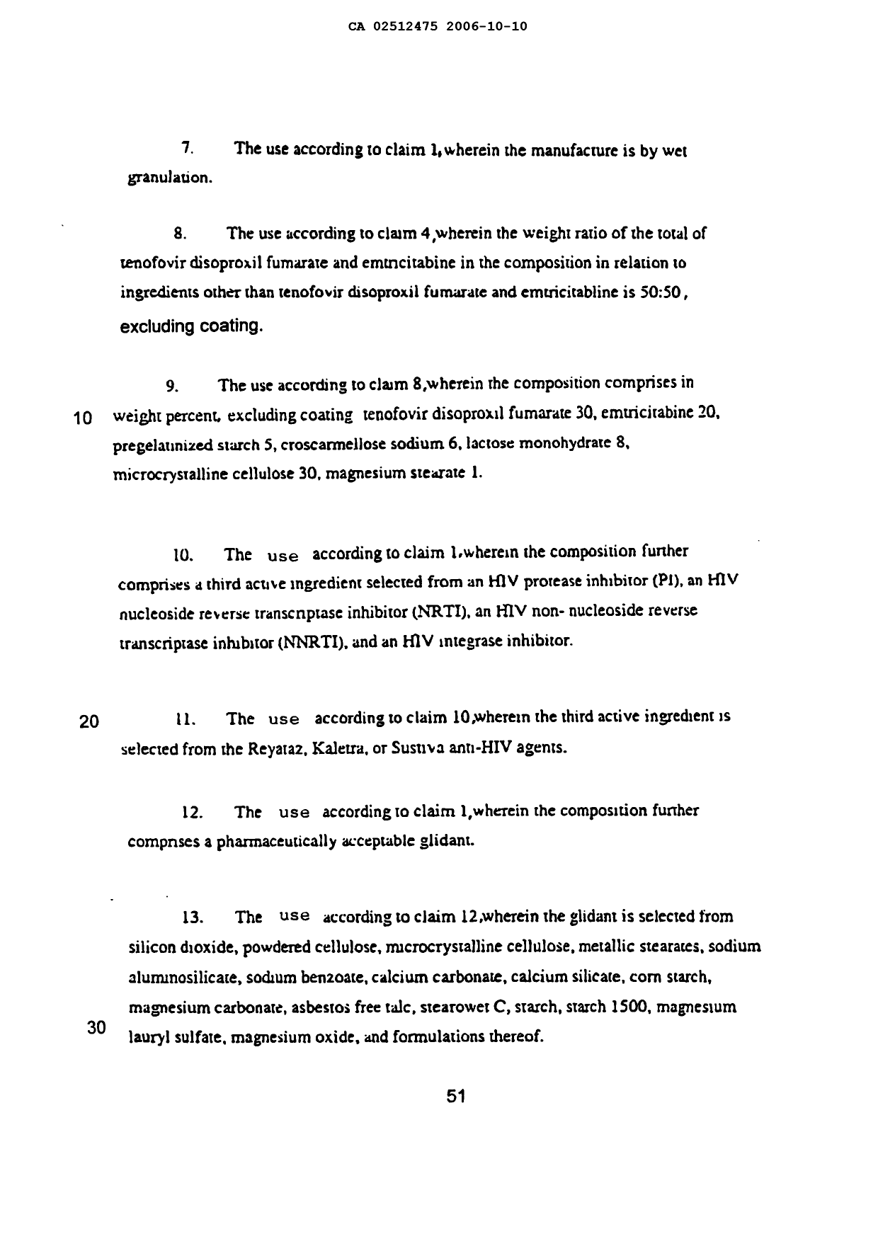 Canadian Patent Document 2512475. Prosecution-Amendment 20051210. Image 3 of 4