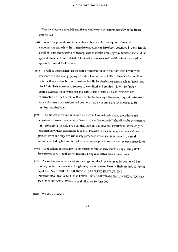 Document de brevet canadien 2512977. Description 20130206. Image 21 de 21