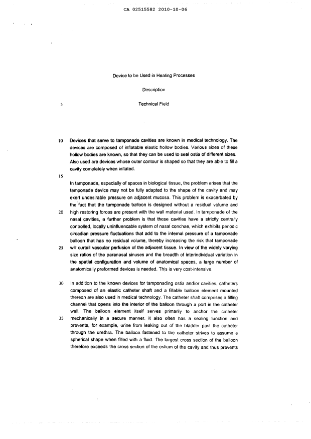 Canadian Patent Document 2515582. Description 20091206. Image 1 of 11