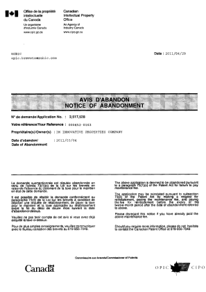 Canadian Patent Document 2517528. Correspondence 20110429. Image 1 of 1