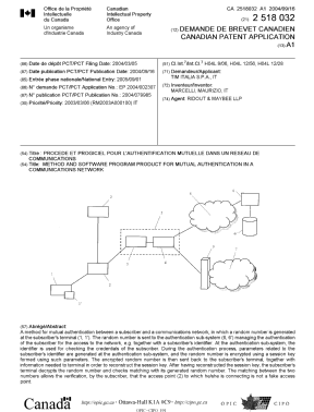 Canadian Patent Document 2518032. Cover Page 20051103. Image 1 of 1