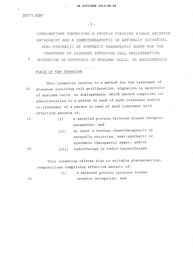 Canadian Patent Document 2523868. Description 20130828. Image 1 of 81