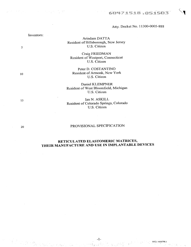 Canadian Patent Document 2525792. Prosecution-Amendment 20071204. Image 1 of 331