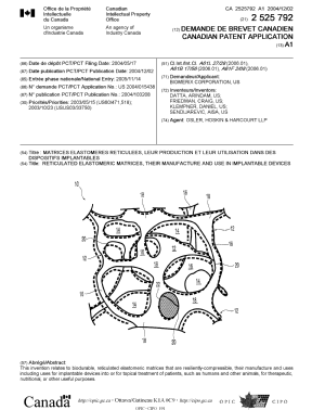 Canadian Patent Document 2525792. Cover Page 20121228. Image 1 of 1