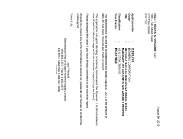 Document de brevet canadien 2525792. Correspondance 20121229. Image 1 de 1