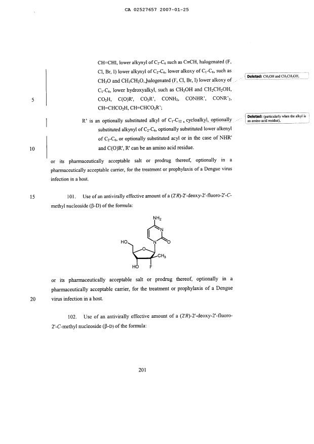 Document de brevet canadien 2527657. Poursuite-Amendment 20061225. Image 186 de 187