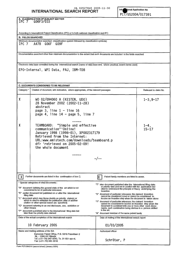 Canadian Patent Document 2527845. PCT 20041230. Image 1 of 3