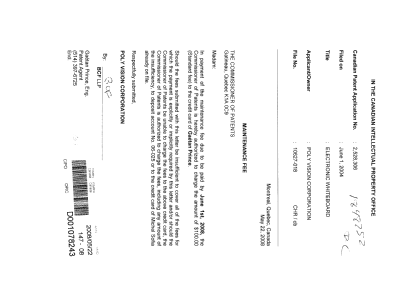 Document de brevet canadien 2528306. Taxes 20071222. Image 1 de 1