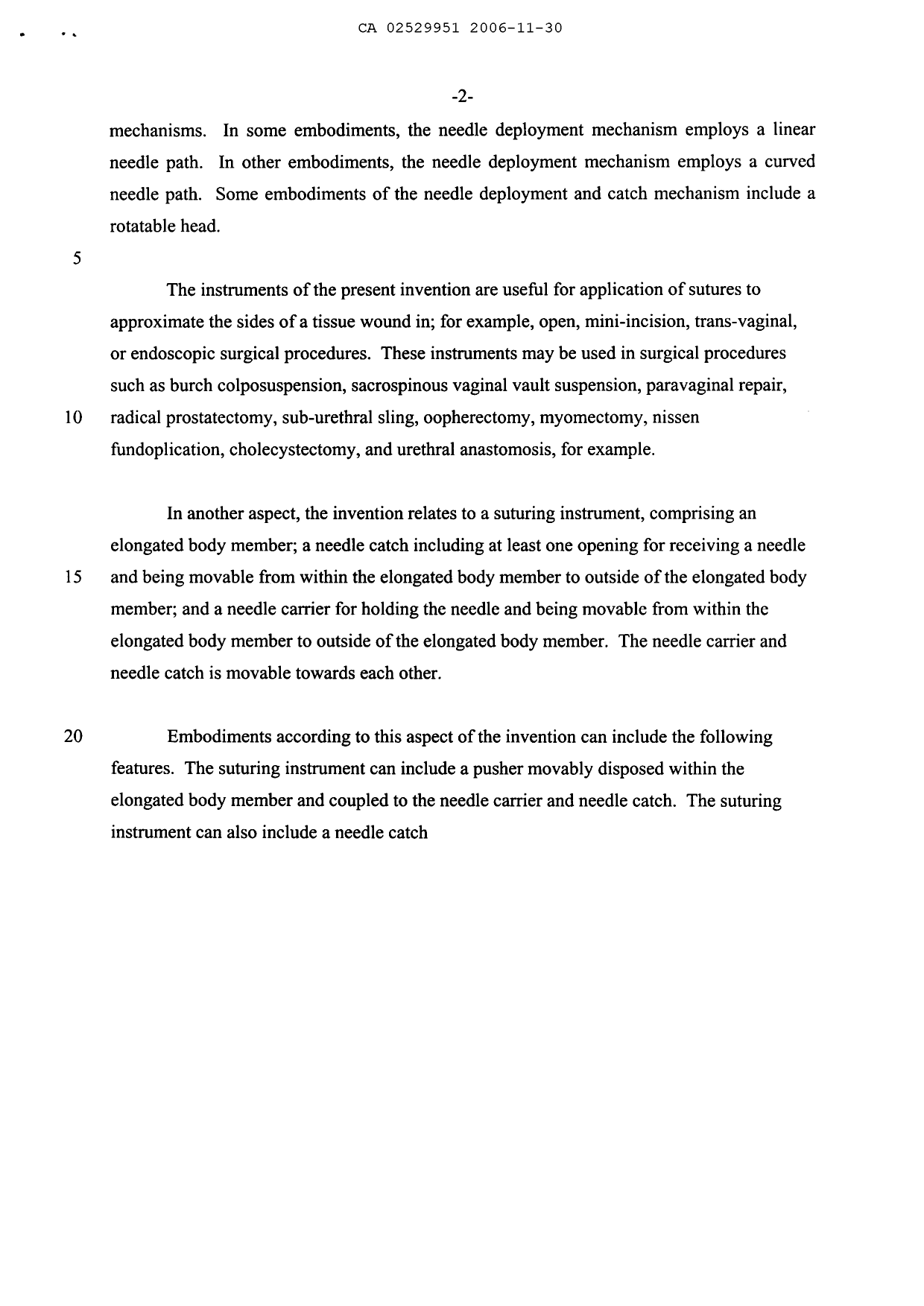 Canadian Patent Document 2529951. Prosecution-Amendment 20061130. Image 3 of 3