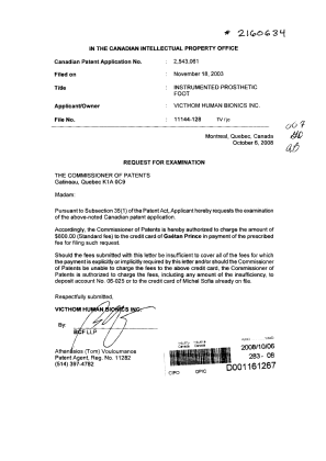 Document de brevet canadien 2543061. Poursuite-Amendment 20071206. Image 1 de 1