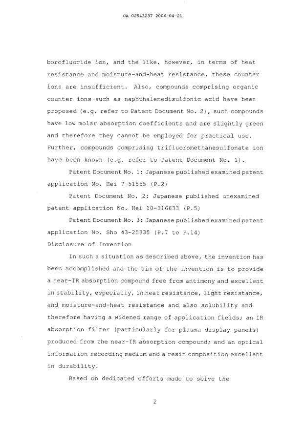 Canadian Patent Document 2543237. Description 20060421. Image 2 of 49