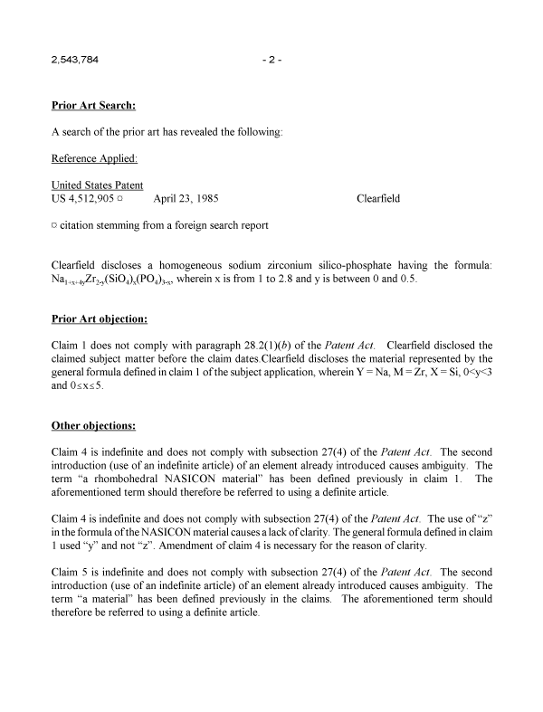 Canadian Patent Document 2543784. Prosecution-Amendment 20100326. Image 2 of 3