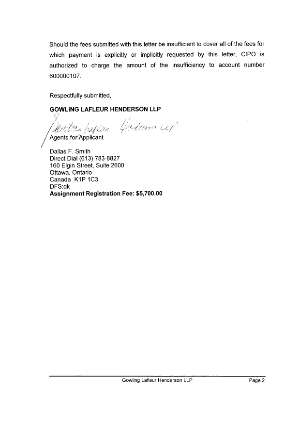 Canadian Patent Document 2547549. Assignment 20111220. Image 2 of 8
